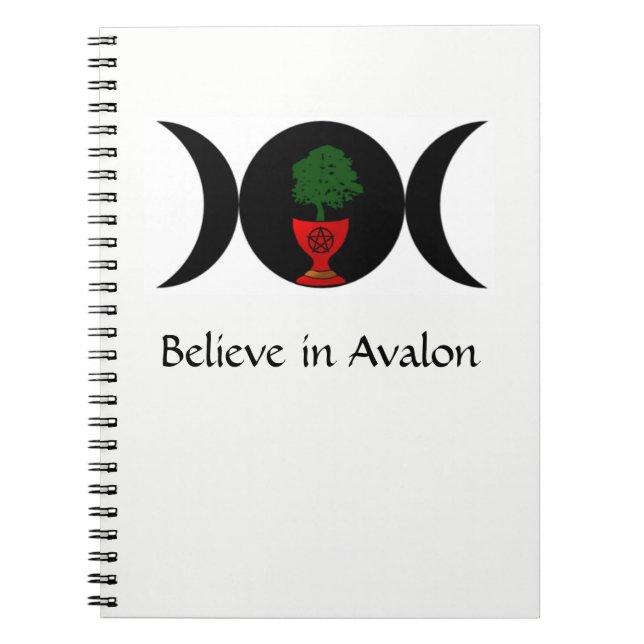 Acredite no caderno espiral de Avalon (Frente)