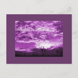 Acredite no cartão postal Magick