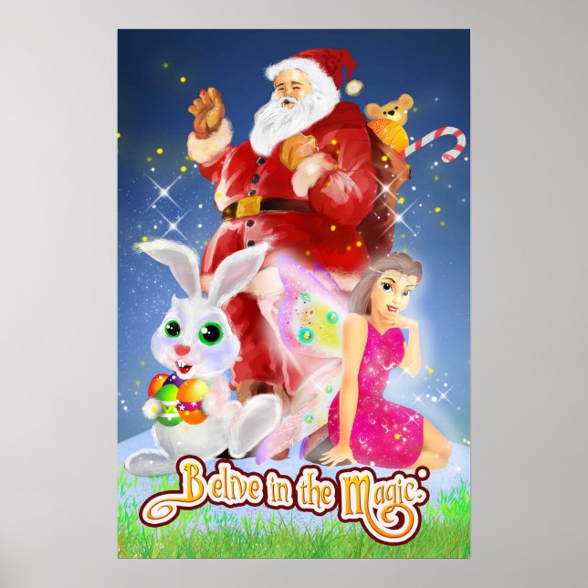 Acredite no Poster de tamanho do Cheio mágico (Frente)