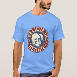 Acredite no t-shirt de Bernie (azul)