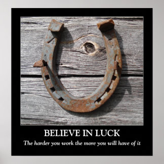 Acreditem na Poster de Motivação de Ferradura da S