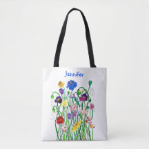 Acrilícas Selvagens Multicoloridas Bolsa de Mão Pe