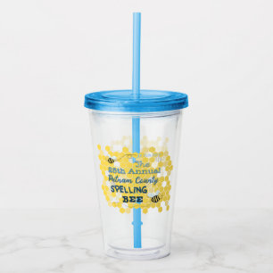 Acrílico Copo personalizado concurso de ortografia