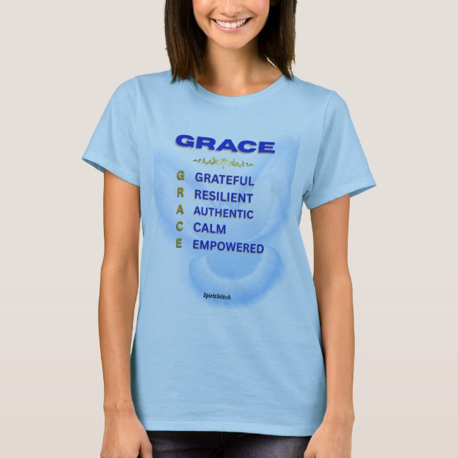 Acrônimo GRACE Inspirational Women's T-Shirt (Frente)