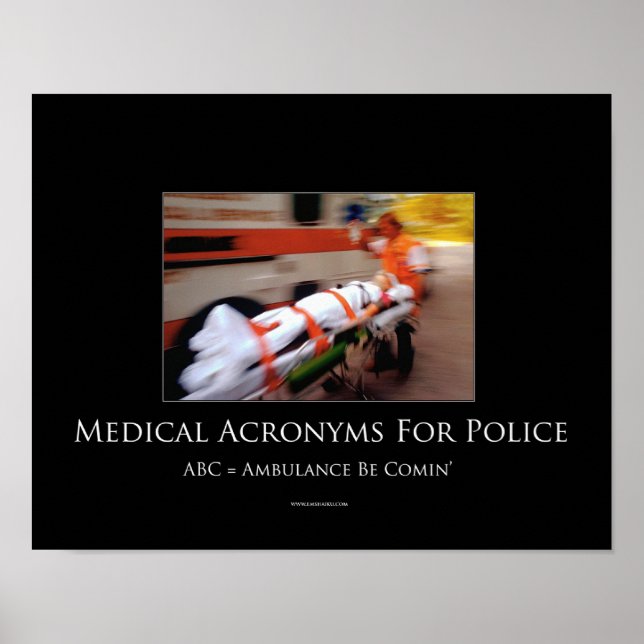 Acrônimos Poster Motivacional (Frente)