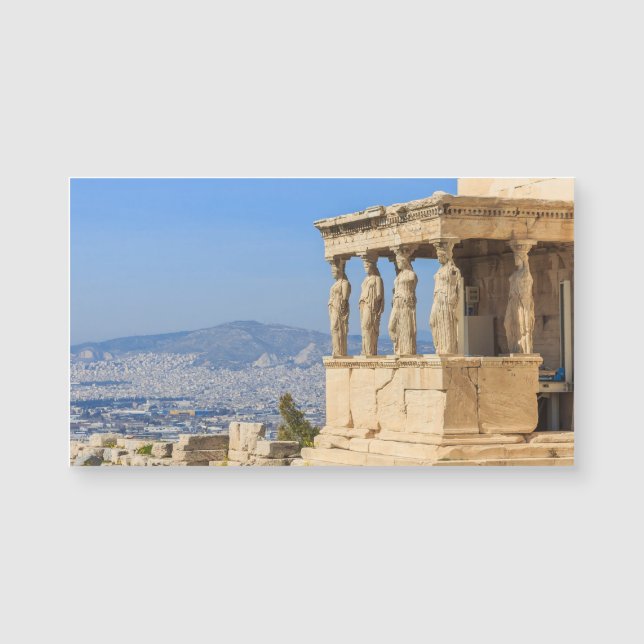 Acropolis Hill Athens Grécia Magnet - Vintage (Frente)