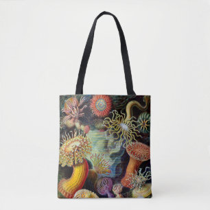 Actiniae por Ernst Haecke Tote Bag