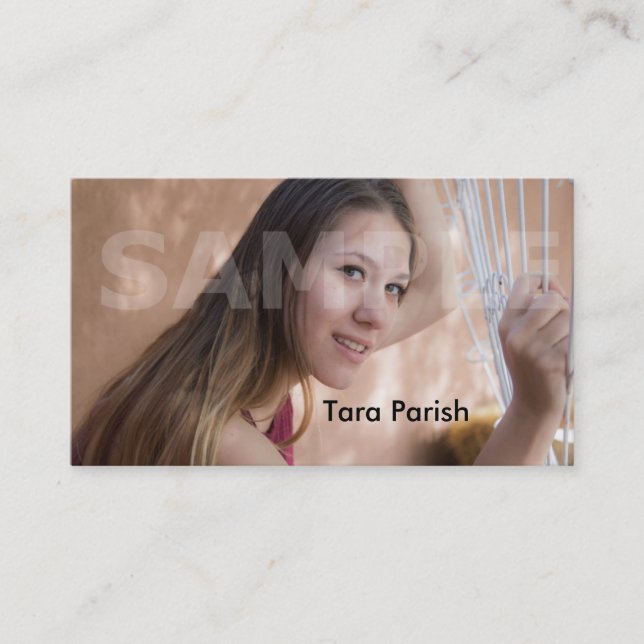 Actuação dos modelos do cartão de visita do (Frente)