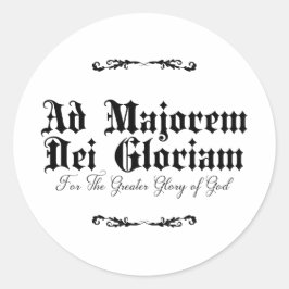 Ad Majorem Dei Gloriam Adesivos Católicos 