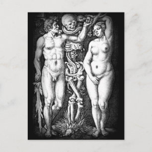 Adam e Eve originais do cartão postal
