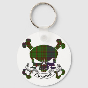 Adams Tartan Skull Chaveiro