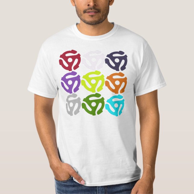 Adaptadores de disco de 45 registros — T-Shirt (Frente)