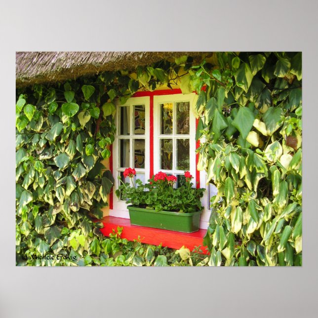 Adare Window Vines Impressão (Frente)