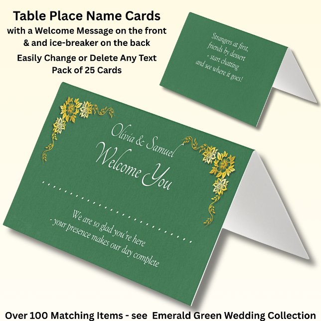 Add Name - Table Place Card - with Messages  (Criador carregado)