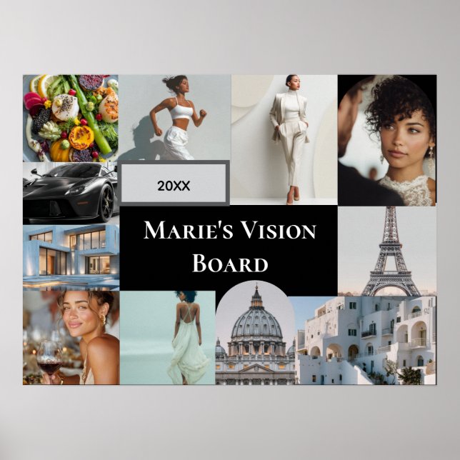 Add Your Photo Vision Board Custom Poster (Frente)