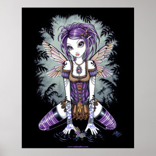 "Addison" Misty Dragonfly Poster