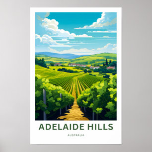Adelaide Colinas Austrália Viagem Impressão