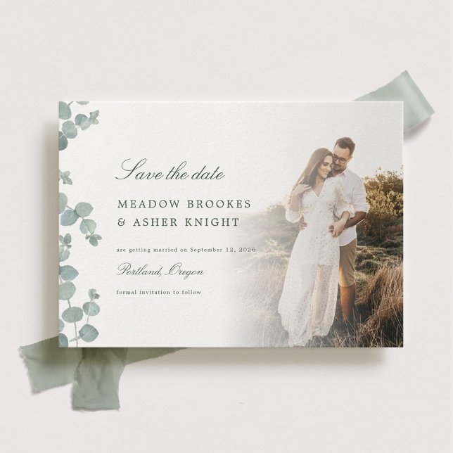 Adelaide Eucalyptus Wedding Save the Date (Criador carregado)