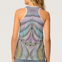 ADELAIDE ~ PUFFY! Singlet multicolorido 3D