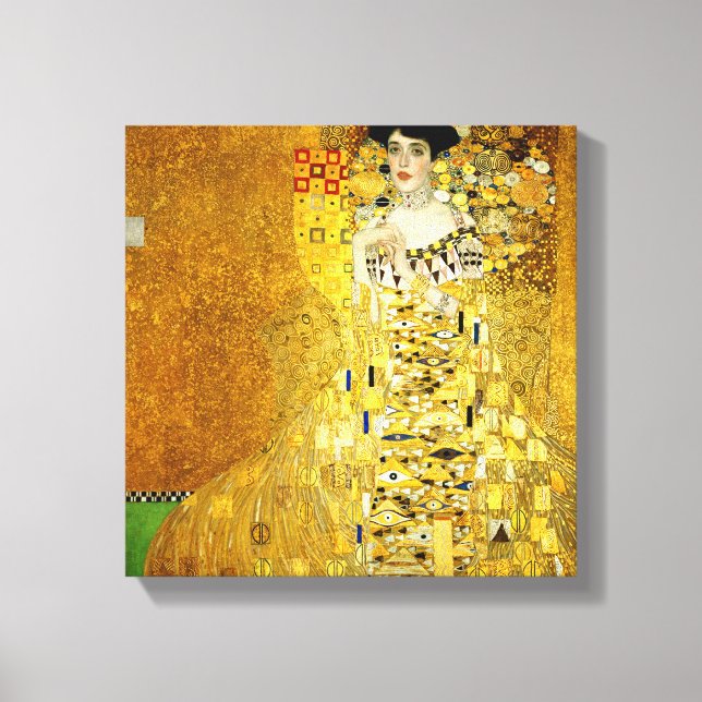 Adele Bloch-Bauer I por Gustav Klimt Canvas Print (Frente)