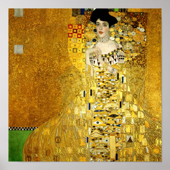 Adele Bloch-Bauer I por Gustav Klimt Poster Impres (Frente)