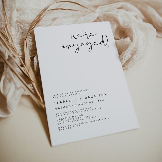 ADELLA - Anúncio moderno de Noivado minimalista (Criador carregado)