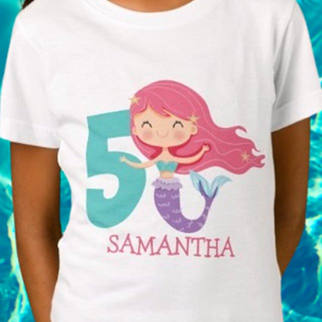 Adella - Ariels, irmã mais velha do 5, T-Shirt (Discover adorable mermaid shirts featuring cute little mermaid designs. Embrace under the sea magic )