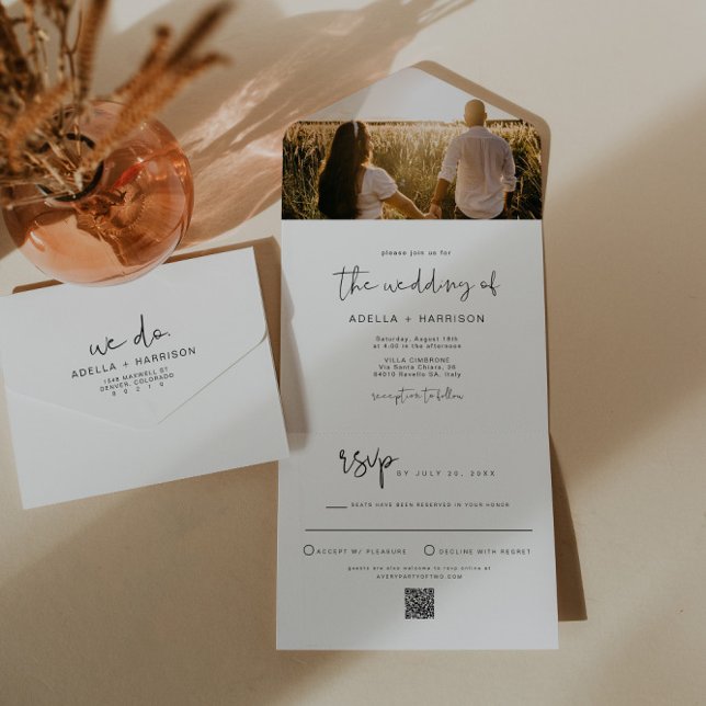 ADELLA Edgy Modern Minimalista Casamento (Criador carregado)