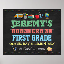 Adereços para Foto de Poster Infantil do Primeiro