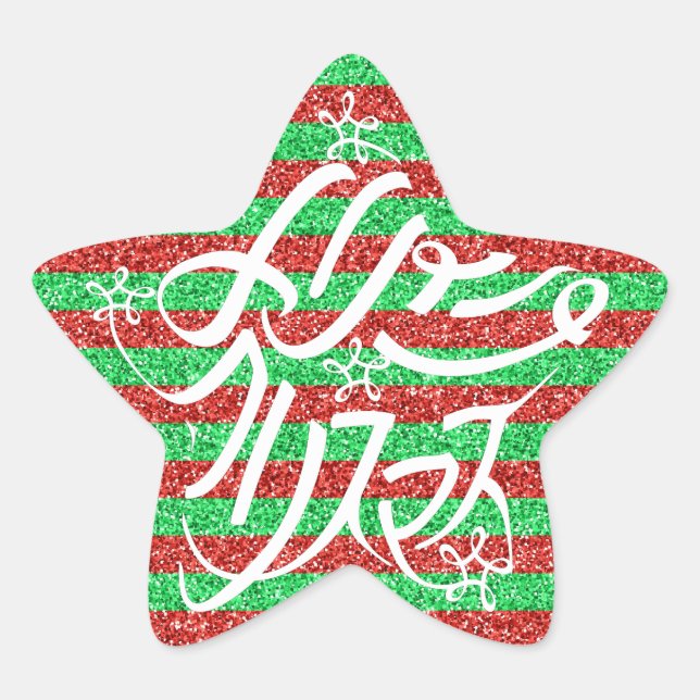 ADESITO ESTRELA 星形メリークリスマスのタイポグラフィーと他8言語 (Frente)