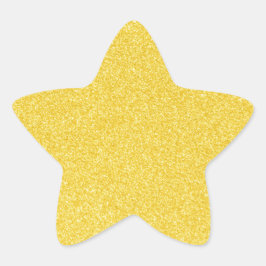Adesito Estrela 01 Impressão amarelo brilhante estrela de cinzas
