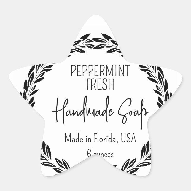 Adesito Estrela 3 Designs Custom Modern Leaf Border Waterproof (Frente)