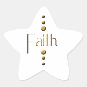 Adesito Estrela 3 Dot Dourado Block Faith