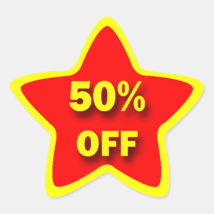 Adesito Estrela 50% OFF Star Stickers