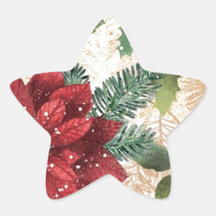 Adesito Estrela 50 Retro Poinsettia Red Green Creme