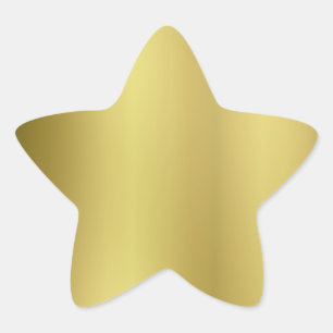 Adesito Estrela A parte traseira Dourado do modelo personaliza