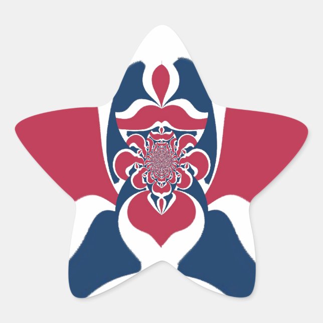 Adesito Estrela Abstrato E.T. Art Impressão (Frente)