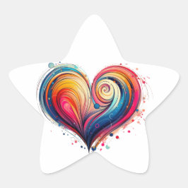 Adesito Estrela Abstrato Heart