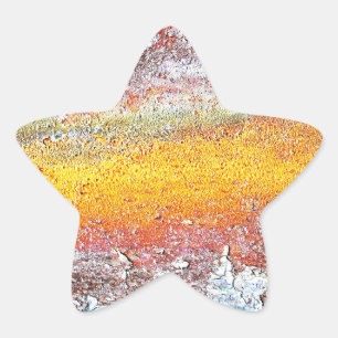 Adesito Estrela Abstrato Metal Rusty Estilo de Lixo Antiquado Fash