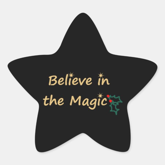 Adesito Estrela Acredite no Magic Sticker by RoseWrites (Frente)