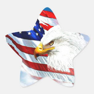 Adesito Estrela Águia e bandeira americana