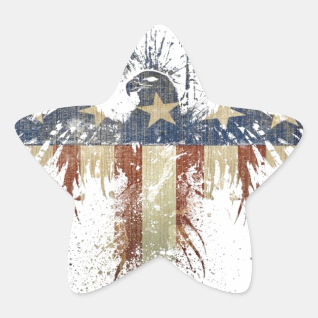 Adesito Estrela Águia Patriótica, EUA/EUA, bandeira SAD (Frente)