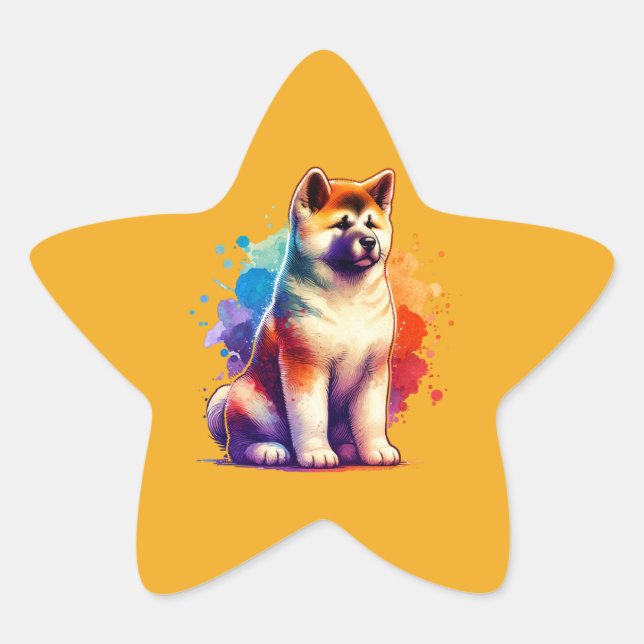 Adesito Estrela Akita Inu Dog (Frente)