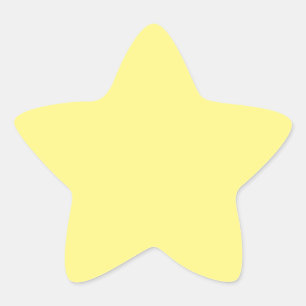 Adesito Estrela Amarelo limão, cor sólida,