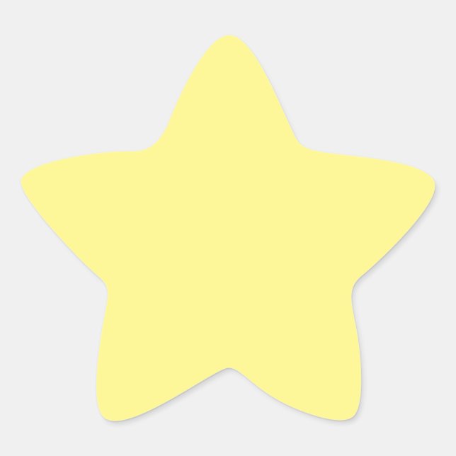 Adesito Estrela Amarelo limão, cor sólida, (Frente)