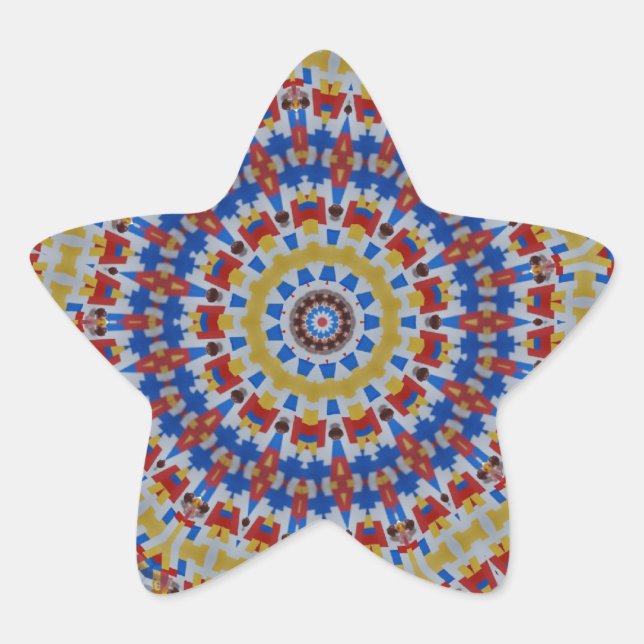 Adesito Estrela Amarelo Mandala (Frente)