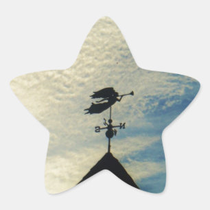 Adesito Estrela Angel BLOW HORN WEATHER VANE