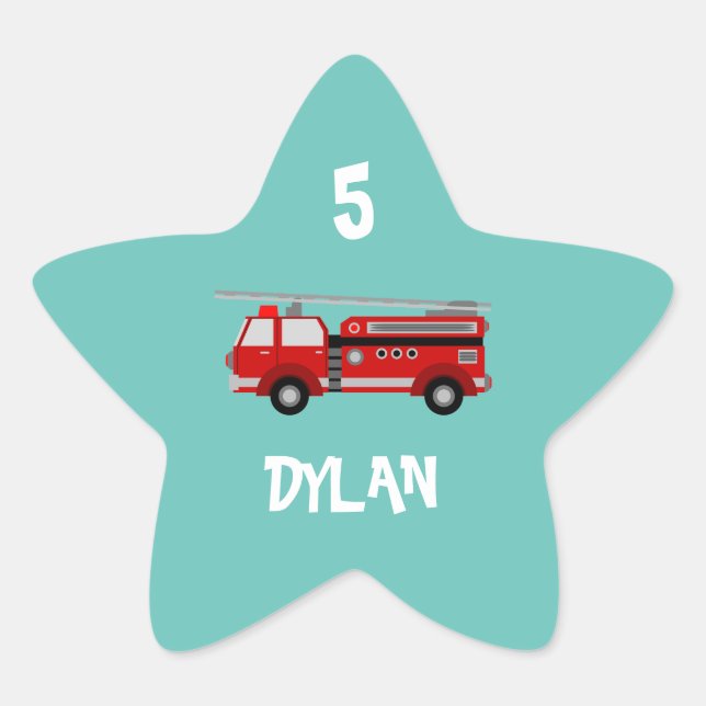 Adesito Estrela Aniversário do Partido do Bombeiro (Frente)