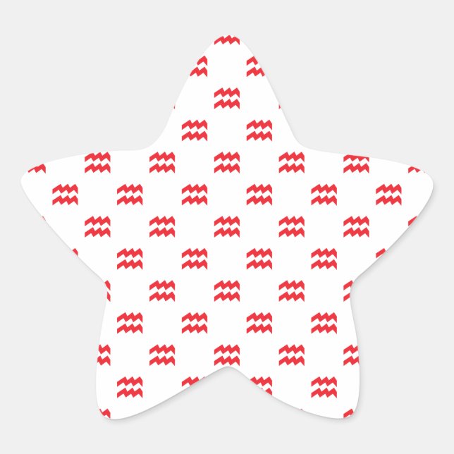 Adesito Estrela Aquarius Pattern Red (Frente)