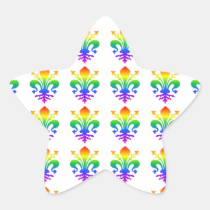 Adesito Estrela Arco-íris Fleur-de-lis